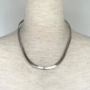 Silpada N0114 Sterling Silver 925 Chunky Polished 5.8MM Wide Torque Necklace 32g